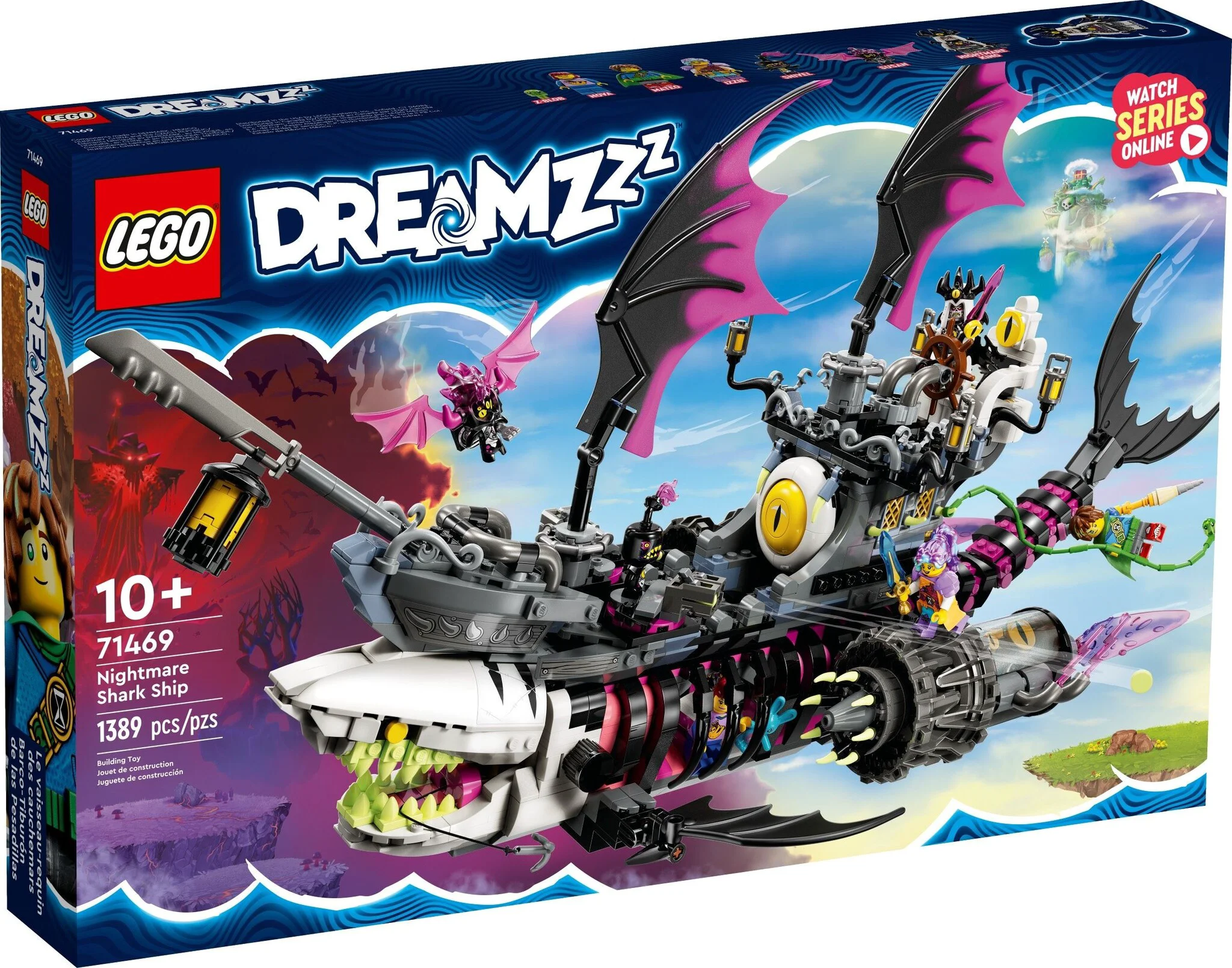 Конструктор LEGO DREAMZzz Кошмарный корабль-акула 71469 