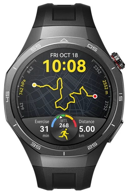 Смарт часы Huawei Watch GT 5 Pro VLI-B29F 46mm Fluoroelastomer Strap Black купить,0