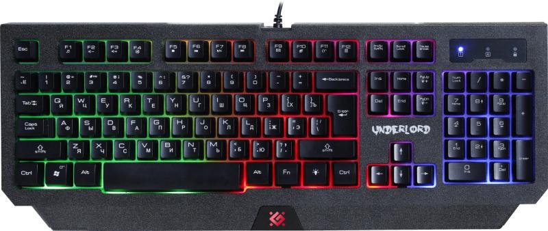 Клавиатура Defender Underlord GK-340L черная