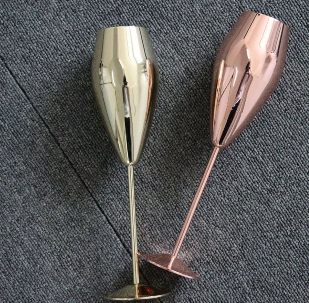 Набор бокалов DIOLA 215 мл, металл, 2 шт