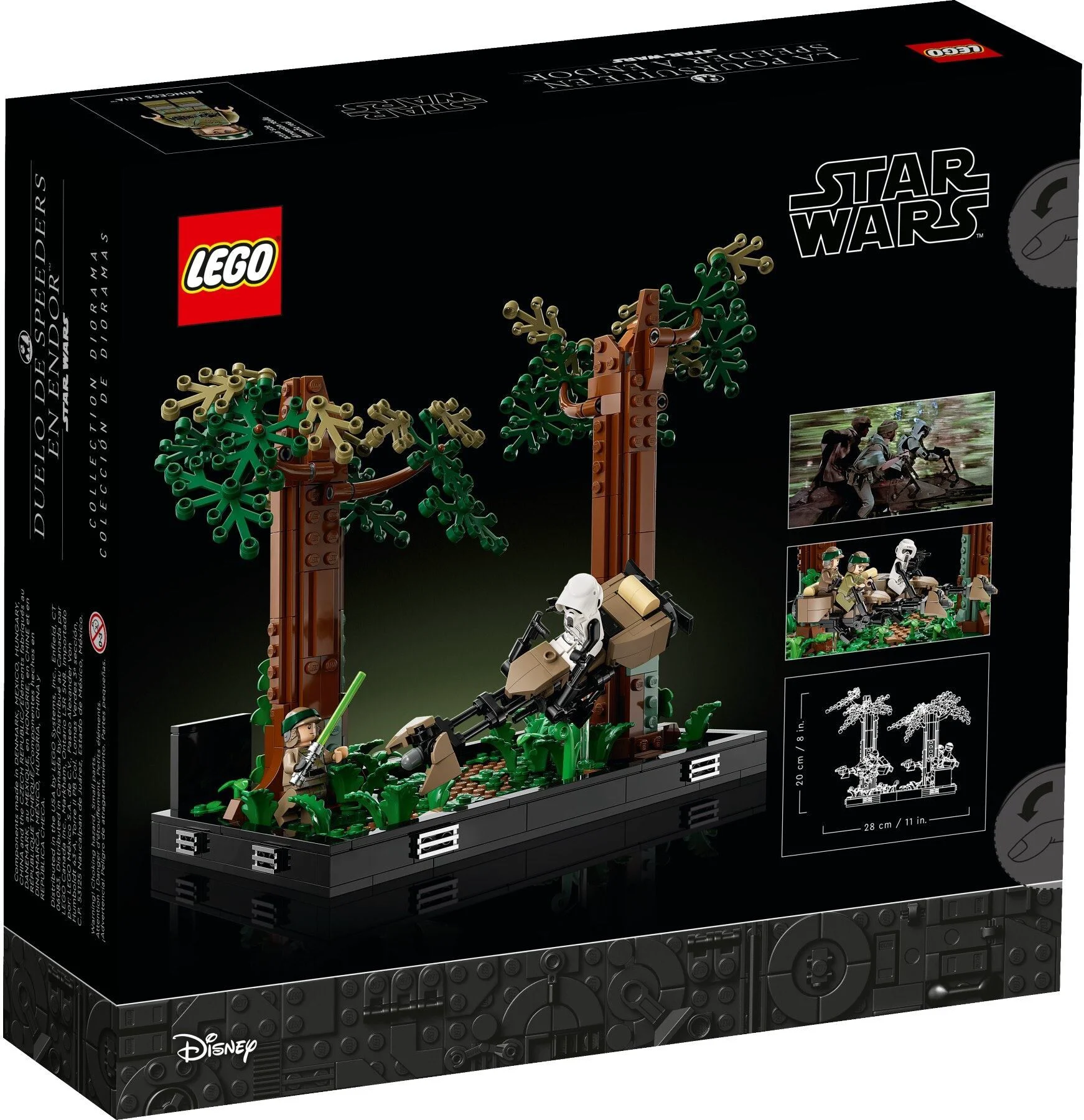 Конструктор LEGO Звездные войны Диорама «Погоня на Эндоре» 75353 