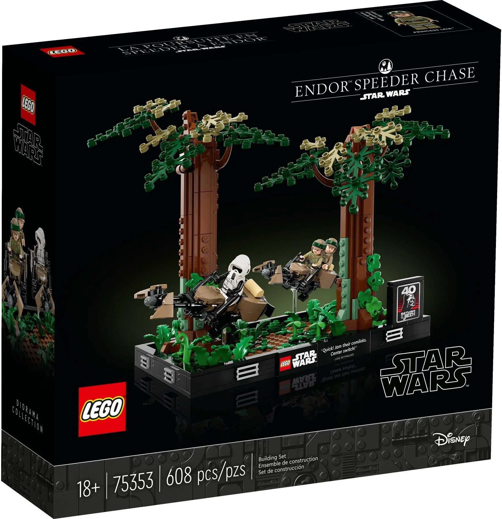 Конструктор LEGO Звездные войны Диорама «Погоня на Эндоре» 75353 
