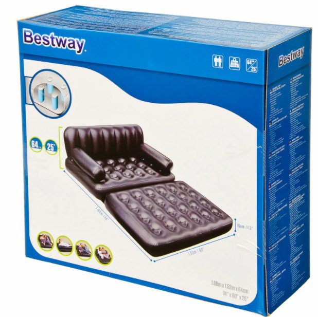 Надувной диван-трансформер Bestway  75054 188х152х64см купить,NaN