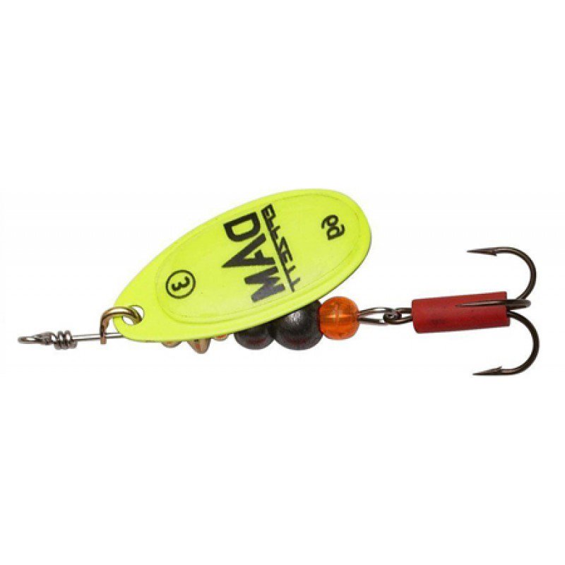 Блесна DAM Effzett Fluo Spinner №4 10гр Yellow купить,NaN