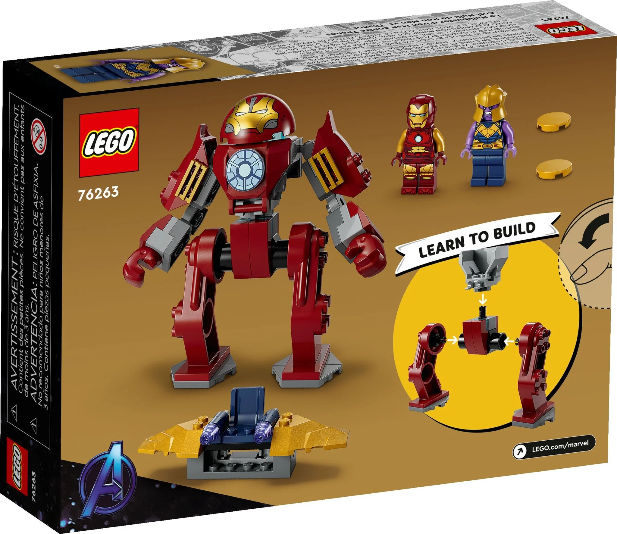 Конструктор LEGO Супер Герои Железный человек Халкбастер против Таноса 76263