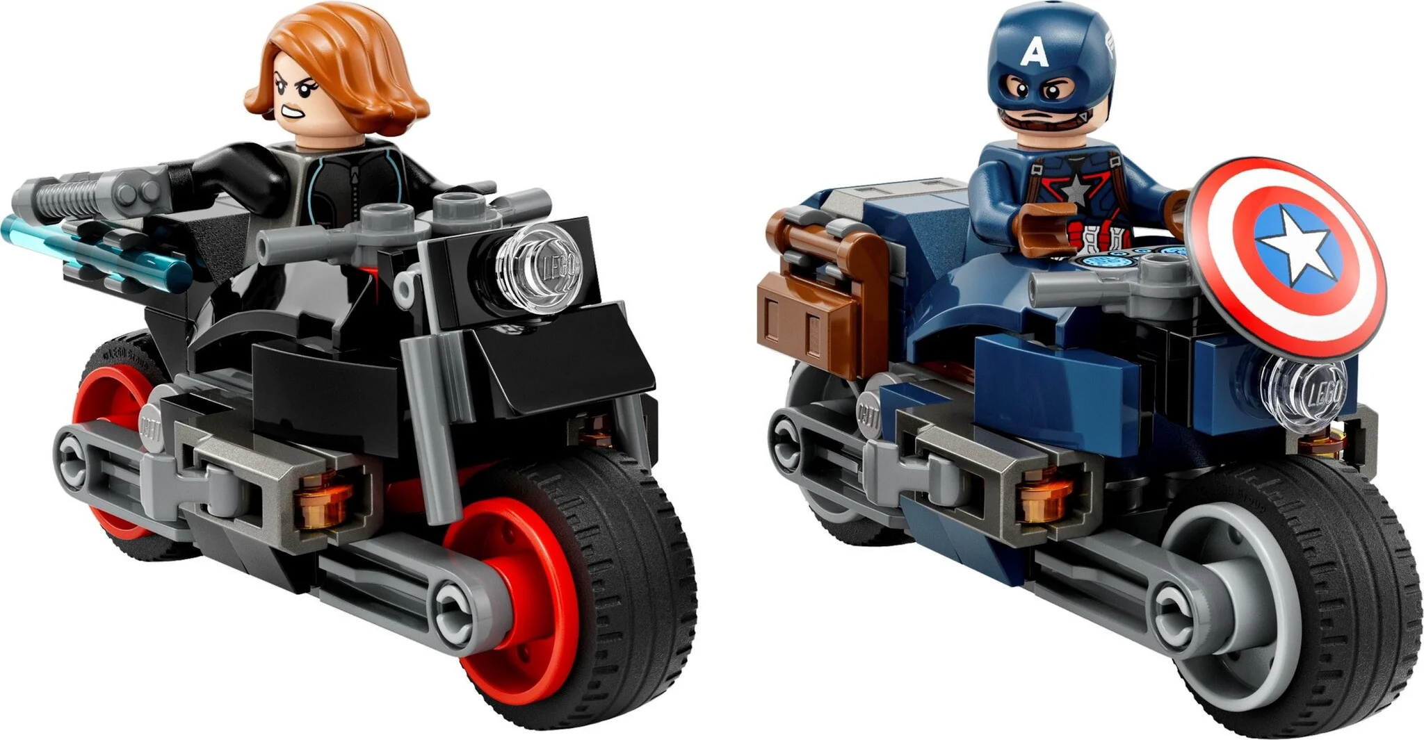 Конструктор LEGO Супер Герои Черная вдова и Капитан Америки на мотоциклах 76260 