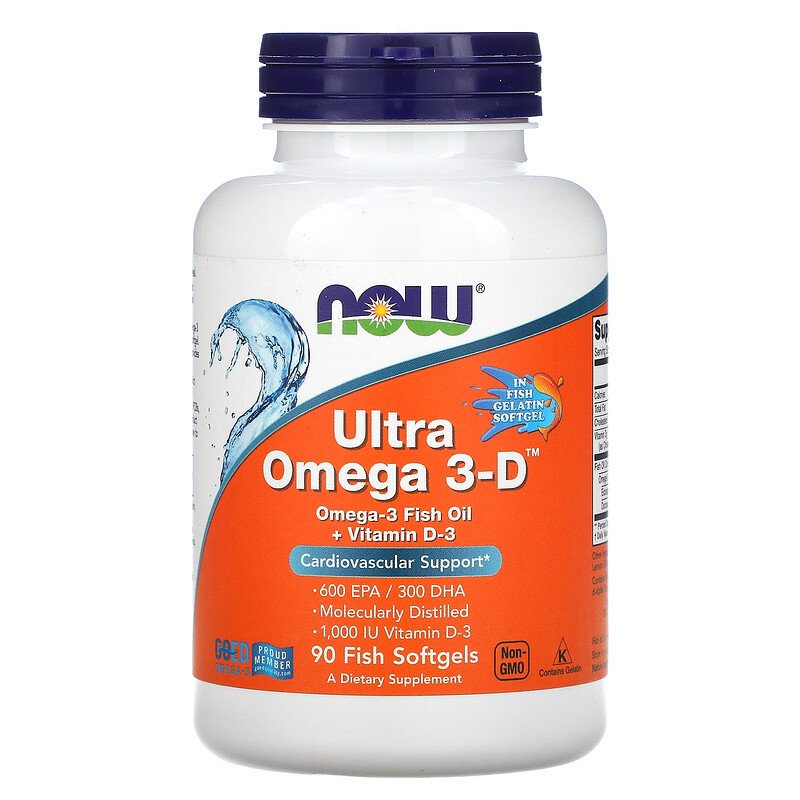 Now Foods Ultra Omega 3-D 90 капсул