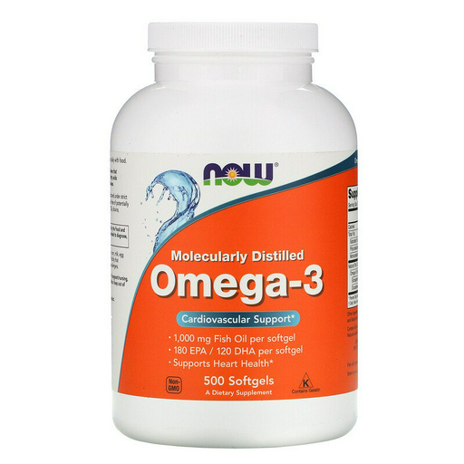 Now Foods Molecularly Distilled Омега-3 500 капсул