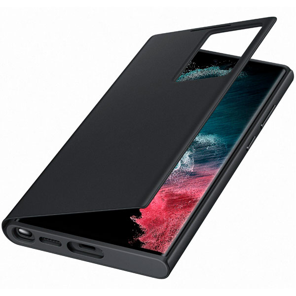 Чехол Samsung для Samsung Galaxy S22 Ultra Smart Clear View Cover черный купить,NaN