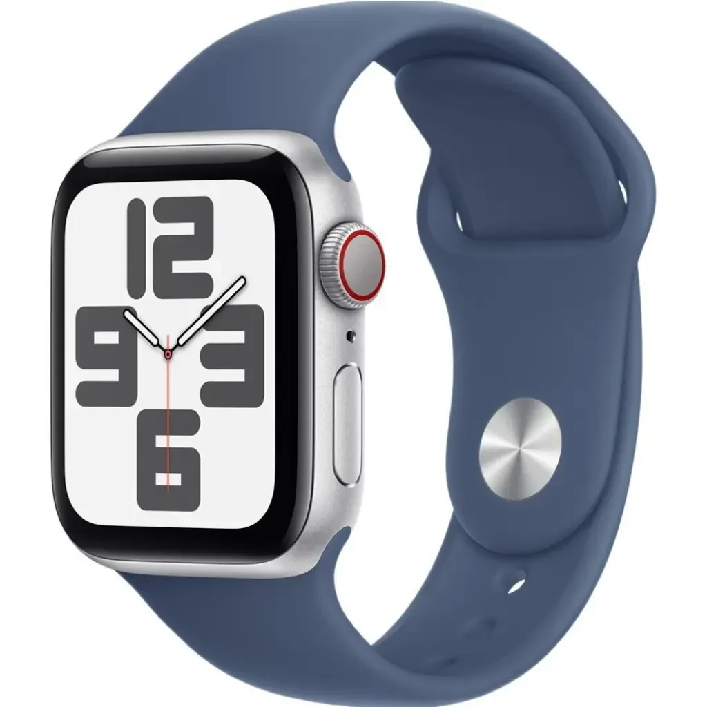 Смарт-часы Apple SE GPS 2024 40mm MXEC3QI/A Silver Aluminium Case with Denim Sport Band S/M