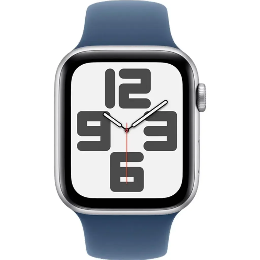 Смарт-часы Apple SE GPS 2024 40mm MXEC3QI/A Silver Aluminium Case with Denim Sport Band S/M купить,0