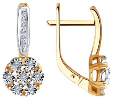 Комплект Diamant SET-51-210-00788-1_18 вес 5.71 г золото, бриллиант купить,NaN