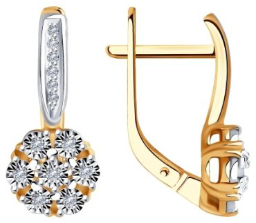 Комплект Diamant SET-51-210-00788-1_18 вес 5.71 г золото, бриллиант купить,NaN