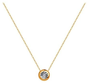 Комплект Diamant 51-222-01074-1 вес 2.73 г золото, бриллиант купить,NaN