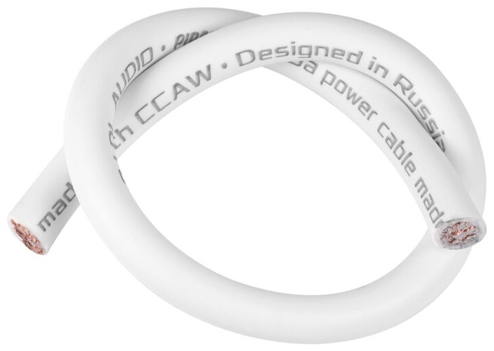 DL Audio кабель Piranha Power Cable 0 Ga White - бухта 20 метров 1 шт