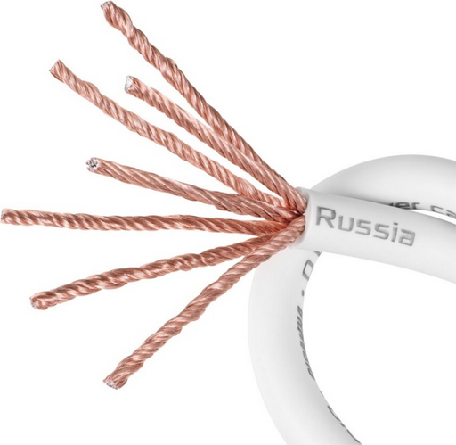 DL Audio кабель Piranha Power Cable 0 Ga White - бухта 20 метров 1 шт