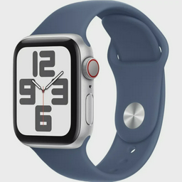 Смарт-часы Apple SE GPS 2024 40mm MXEC3QI/A Silver Aluminium Case with Denim Sport Band S/M