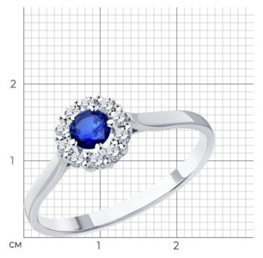 Комплект Diamant 52-222-01779-1 52-210-01779-1 вес 3.65 г золото, бриллиант, сапфир купить,NaN
