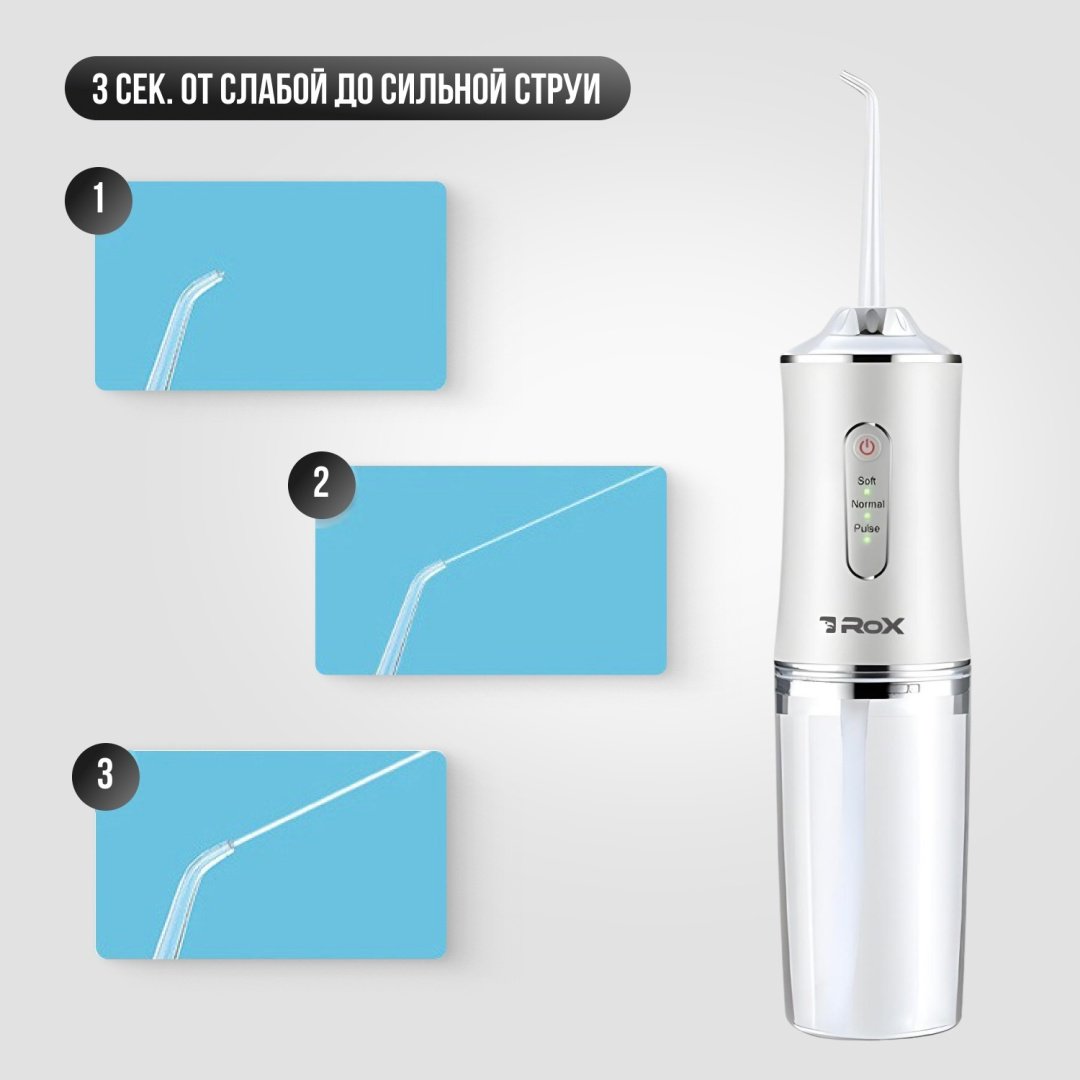 ROX ирригатор А9pluse моноструйный емкость 180 мл