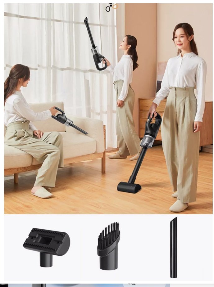 Пылесос для дома и автомобиля 2 л черный