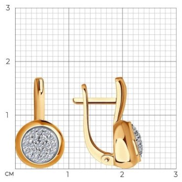 Серьги Sokolov 1021776 3.87гр купить,800161