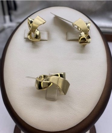 Комплект Exclusive Gold 877888 вес 7 г золото, без вставок