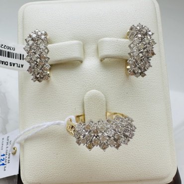Комплект SAFIYA JEWELRY BRILCOM5 вес 7.5 г золото, бриллиант