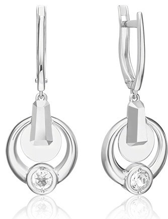 Серьги PLATINA 02-5039-00-201-1120 вес 4.42 г золото, топаз купить,NaN