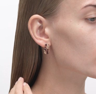 Комплект Золото России 725731/715376 вес 6.97 г золото, гранат купить,NaN
