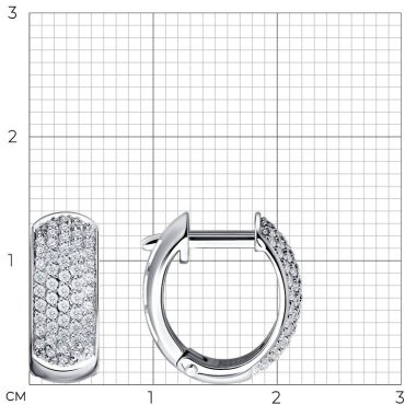 Серьги SOKOLOV 1020153 вес 4.14 г золото, бриллиант купить,NaN