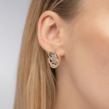 Серьги PLATINA 02-5314-00-713-1111 вес 5.27 г золото, топаз купить,NaN