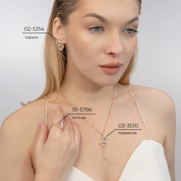 Серьги PLATINA 02-5314-00-713-1111 вес 5.27 г золото, топаз купить,NaN