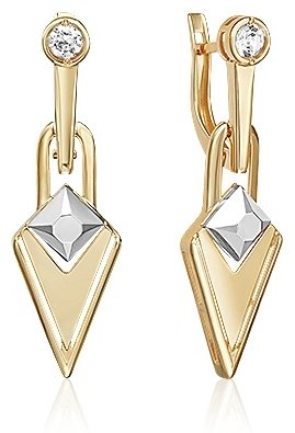 Серьги PLATINA 02-5035-00-201-1121 вес 4.72 г золото, топаз купить,NaN