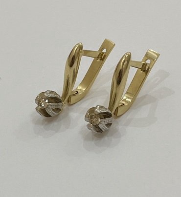 Комплект Exclusive Gold TOHA124676433 вес 3.5 г золото, бриллиант купить,487000