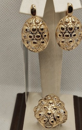 Комплект Diamant 765444 вес 9.26 г золото, без вставок
