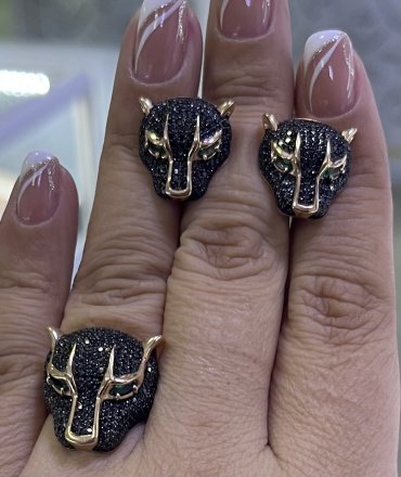 Комплект Magic Stones 9557964 вес 12.7 г золото, наношпинель купить,NaN