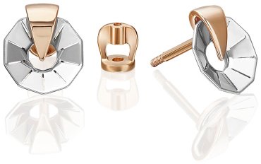 Серьги PLATINA 02-5367-00-000-1111 вес 1.53 г золото, без вставок купить,NaN
