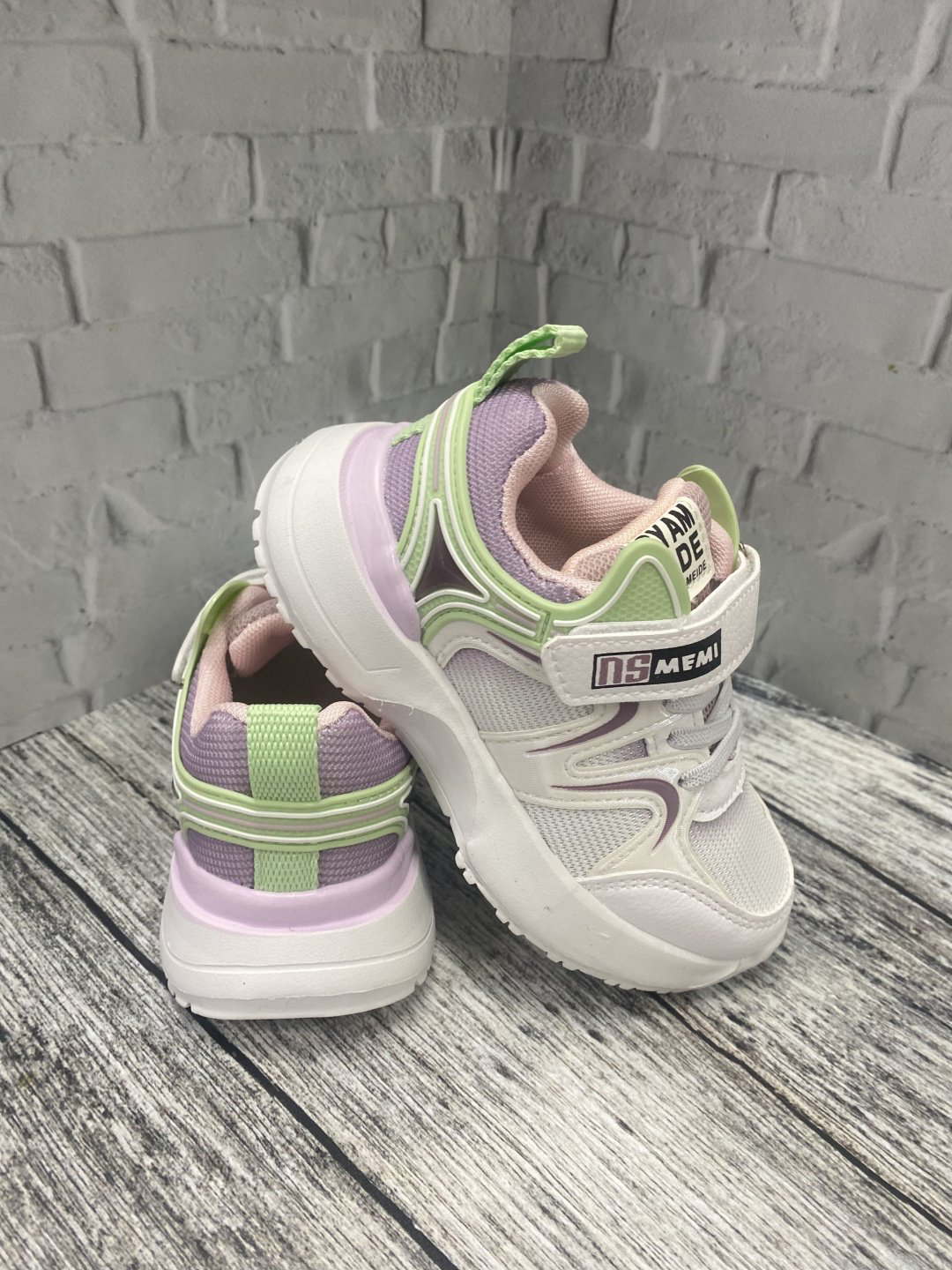 Кроссовки Кроссовки для девочек белый, сиреневый купить,NaN