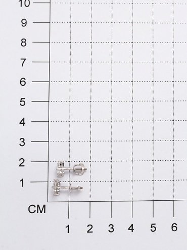 Пусеты АЛЬКОР 02-2551/00КЦ вес 1.35 г серебро, цирконий купить,NaN