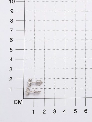 Пусеты АЛЬКОР 02-2551/00КЦ вес 1.35 г серебро, цирконий купить,NaN