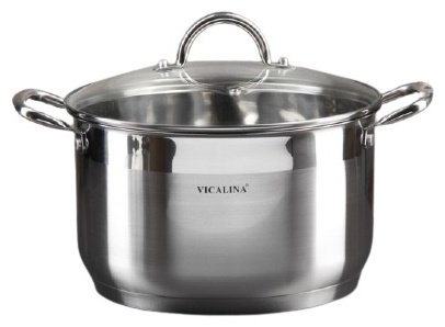 Кастрюля 9.2 л, Vicalina VL-1077 сталь