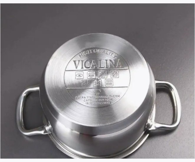 Кастрюля 9.2 л, Vicalina VL-1077 сталь
