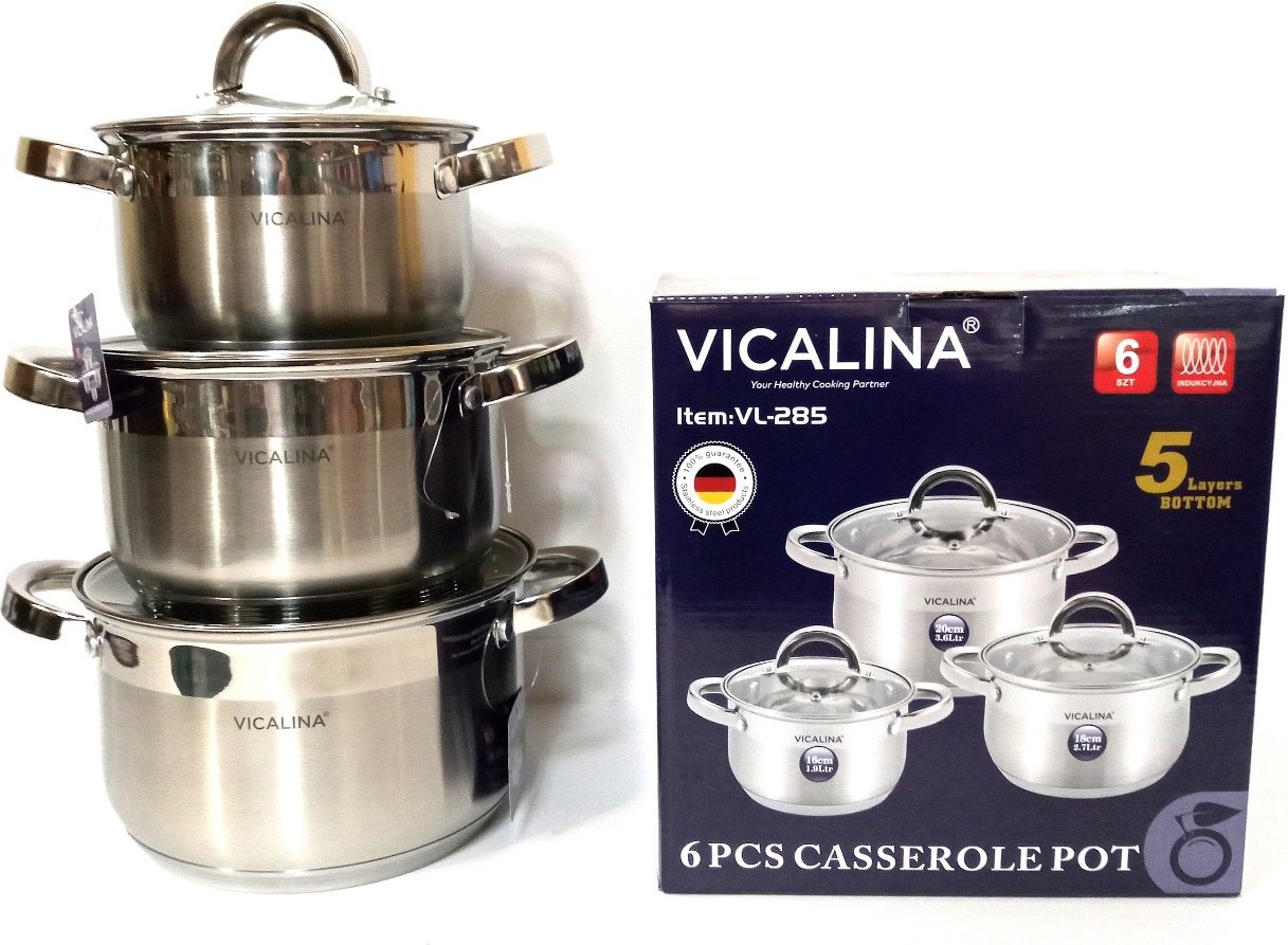 Vicalina набор кастрюль VL-285 6 в 1 - ForteMarket Vicalina набор кастрюль VL-285 6 в 1 купить,22000