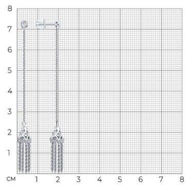 Пусеты SOKOLOV 1022308-3 вес 3.3 г золото, бриллиант купить,NaN