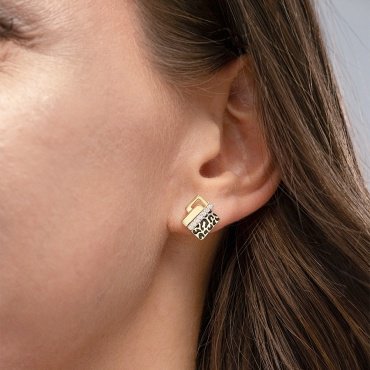 Серьги PLATINA 02-5189-00-401-1130 вес 3.13 г золото, фианит, эмаль купить,NaN