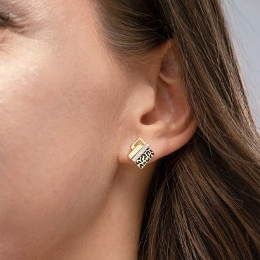 Серьги PLATINA 02-5189-00-401-1130 вес 3.13 г золото, фианит, эмаль купить,NaN