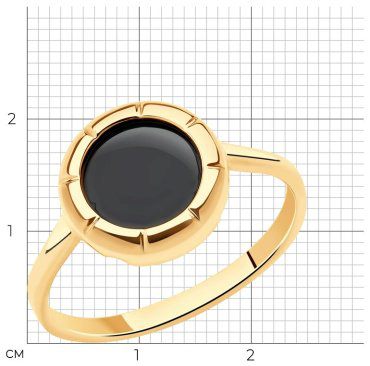 Кольцо LUXOR JEWELRY LUXOR 716094_17_1,64 размер 17 вес 1.64 г золото, агат купить,NaN