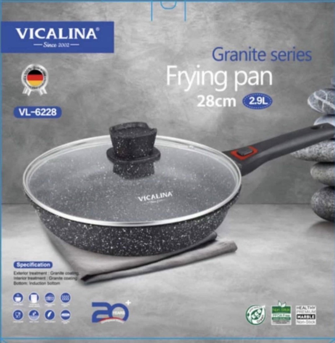 Сковорода Vicalina VL-6228 28 см с антипригарным покрытием, алюминий