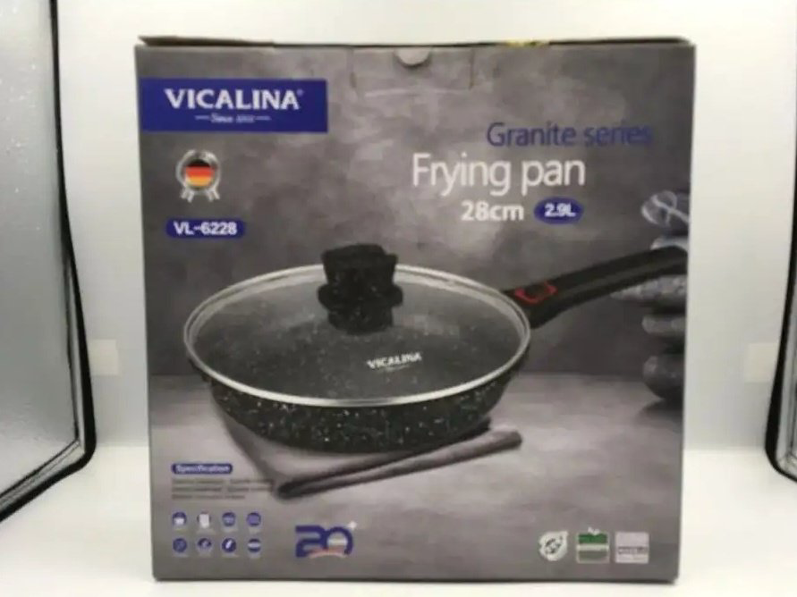 Сковорода Vicalina VL-6228 28 см с антипригарным покрытием, алюминий купить,NaN