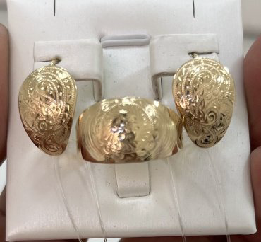 Комплект SOKOLOV 866688 вес 4.58 г золото, без вставок купить,NaN